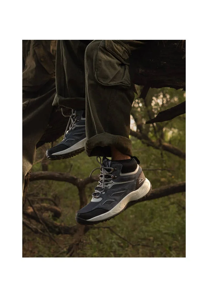 Bacca Bucci Steel Grey Stompster Adventure Boots for Men | Best Price UAE